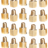 LTWFITTING Brass Pipe 1/4 Inch Female x 1/8 Inch Male NPT Adapter Fuel Gas Air(Pack of 20)