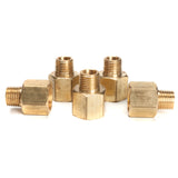LTWFITTING Brass Pipe 3/8 Inch Female x 1/4 Inch Male NPT Adapter Fuel Gas Air(Pack of 5)