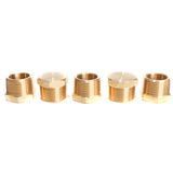 LTWFITTING Brass Pipe Hex Head Plug Fittings 3/4-Inch Male NPT Air Fuel Water Boat(Pack of 5)