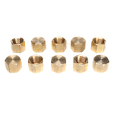 LTWFITTING Brass Pipe Cap Fittings 3/8-Inch NPT Air Fuel Water Boat(Pack of 10)