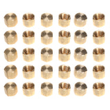 LTWFITTING Brass Pipe Cap Fittings 3/8-Inch NPT Air Fuel Water Boat(Pack of 30)