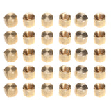 LTWFITTING Brass Pipe Cap Fittings 3/8-Inch NPT Air Fuel Water Boat(Pack of 30)