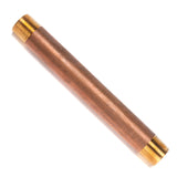 LTWFITTING Red Brass Pipe Fitting, Nipple, 3/4 Inch NPT Male X 8 Inch Length (Pack of 1)