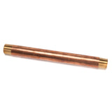 LTWFITTING Red Brass Pipe Fitting, Nipple, 3/4 Inch NPT Male X 10 Inch Length (Pack of 1)