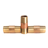 LTWFITTING Red Brass Pipe Fitting, Nipple, 3/4 Inch NPT Male X 2-1/2 Inch Length (Pack of 3)