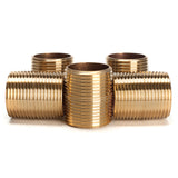 LTWFITTING Brass Pipe Close Nipples Fitting 1 Inch Male NPT(Pack of 5)