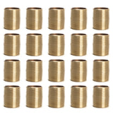LTWFITTING Brass Pipe Close Nipples Fitting 1 Inch Male NPT(Pack of 20)