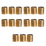 LTWFITTING Brass Pipe Close Nipple Fitting 1-1/4 Inch Male NPT(Pack of 15)