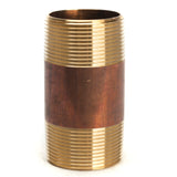 LTWFITTING Brass Pipe 3-1/2 Inch Long Nipple Fitting 1-1/2 Inch Male NPT Air Water(Pack of 1)