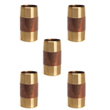 LTWFITTING Brass Pipe 3-1/2 Inch Long Nipple Fitting 1-1/2 Inch Male NPT Air Water(Pack of 5)