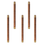 LTWFITTING Brass Pipe 5-1/2 Long Nipples Fitting 1/8 Male NPT Air Water(Pack of 5)