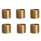 LTWFITTING Brass Pipe Close Nipple Fitting 2 Inch Male NPT(Pack of 6)