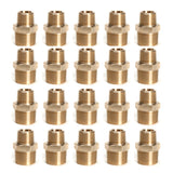 LTWFITTING Brass Pipe Hex Reducing Nipple Fitting 3/4-Inch x 1/2-Inch Male NPT(Pack of 100)