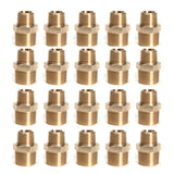 LTWFITTING Brass Pipe Hex Reducing Nipple Fitting 3/4-Inch x 1/2-Inch Male NPT(Pack of 100)