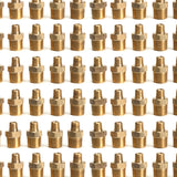 LTWFITTING Brass Pipe Hex Reducing Nipples Fitting 3/8-Inch x 1/8-Inch Male NPT(Pack of 200
