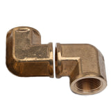 LTWFITTING Brass Pipe Fitting Female 90 Deg 3/4-Inch NPT Elbow Fuel Air(Pack of 2)