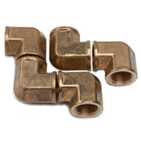 LTWFITTING Brass Pipe Fitting Female 90 Deg 3/4-Inch NPT Elbow Fuel Air(Pack of 5)