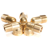 LTWFITTING Lead Free Brass Pipe 90 Deg 3/8 Inch NPT Street Elbow Forged Fitting (Pack of 5)