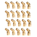 LTWFITTING Brass Pipe 45 Deg 1/4 Inch NPT Street Elbow Forged Fitting Fuel Air Boat(Pack of 20)