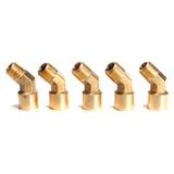 LTWFITTINGBrass Pipe 45 Deg 3/8 Inch NPT Street Elbow Forged Fitting Fuel Air Boat(Pack of 5)