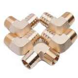 LTWFITTING 90 Degree Elbow Brass Barb Fitting 1-Inch ID Hose x 3/4-Inch Male NPT Fuel Boat Air(Pack of 5)
