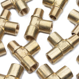 LTWFITTING Brass Pipe Fitting 1/2 Inch Male x 1/2 Inch Female x 1/2 Inch Female NPT Pipe Tee Water Fuel Boat (Pack of 50)