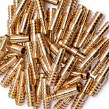 LTWFITTING Brass Barb Hose Reducing Splicer Mender 1/8-Inch ID Hose x 1/4-Inch ID Hose Fitting Air Water Fuel Boat(Pack of 50)