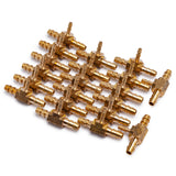 LTWFITTING Brass Barb Tee Fitting 1/4-Inch x 1/4-Inch x 1/8-Inch ID Hose for Water Fuel Boat (Pack of 20)