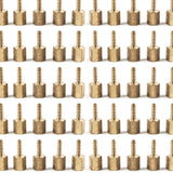 LTWFITTING Brass Fitting Coupler/Adapter 1/8-Inch Hose Barb x 1/8-Inch Female NPT(Pack of 50)