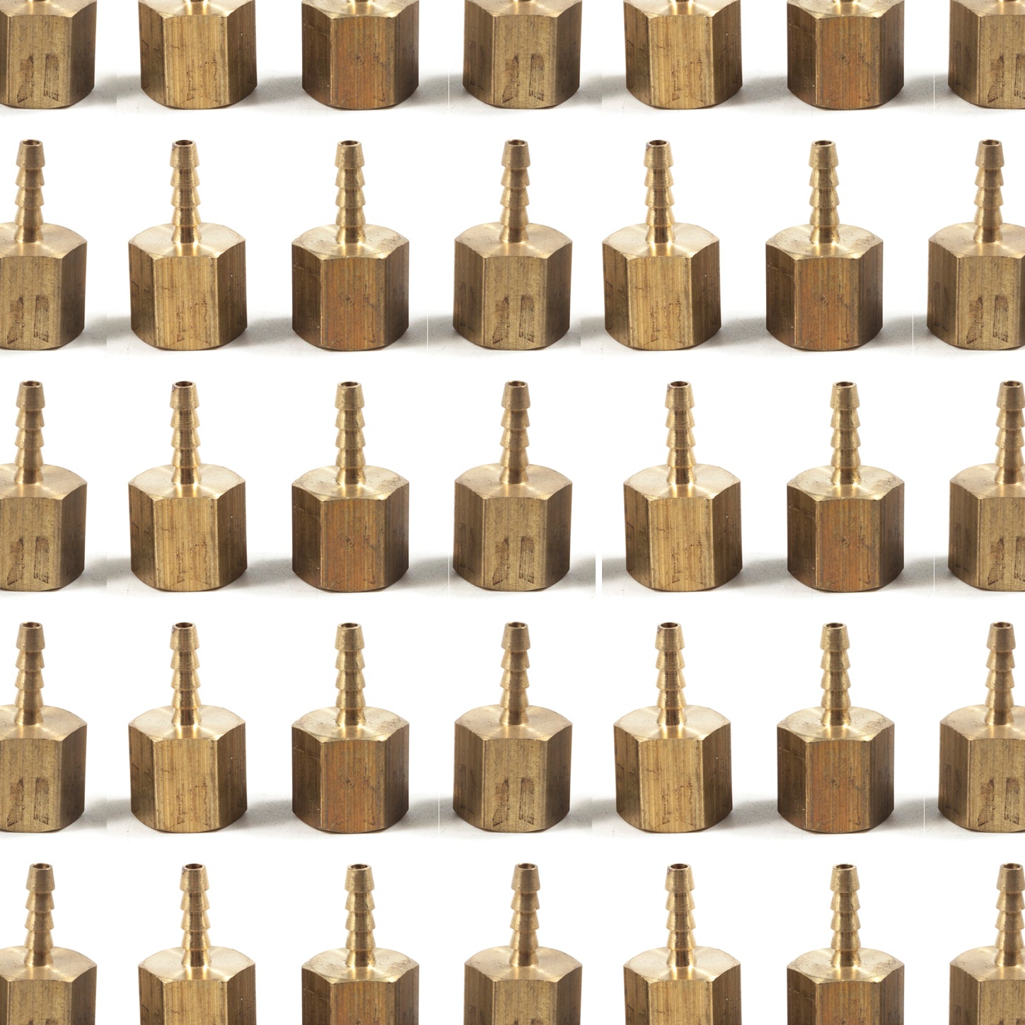 LTWFITTING Brass Barb Fitting Coupler 1/8-Inch Hose ID x 1/4-Inch Female NPT Fuel Gas Water(Pack of 400)