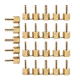 LTWFITTING Brass Fitting Coupler 1/4-Inch Hose Barb x 1/4-Inch Female NPT Fuel Water Boat(Pack of 25)