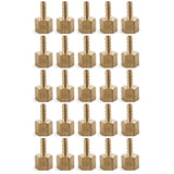 LTWFITTING Brass Fitting Coupler 1/4-Inch Hose Barb x 3/8-Inch Female NPT Fuel Water Boat(Pack of 25)
