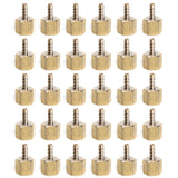 LTWFITTING Brass Fitting Coupler 1/4-Inch Hose Barb x 1/2-Inch Female NPT Fuel Water Boat(Pack of 30)