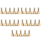 LTWFITTING Brass Fitting Coupler 5/16-Inch Hose Barb x 1/4-Inch Female NPT Fuel Water Boat(Pack of 25)
