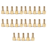LTWFITTING Brass Fitting Coupler 3/8-Inch Hose ID x 1/4-Inch Female NPT Fuel Water Gas(Pack of 25)