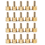 LTWFITTING Brass Fitting Coupler 3/8 Inch Hose Barb x 3/8 Inch Female NPT Fuel Water Boat(Pack of 20)
