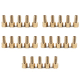 LTWFITTING Brass Fitting Coupler 1/2-Inch Hose Barb x 3/8-Inch Female NPT Fuel Water Boat(Pack of 25)