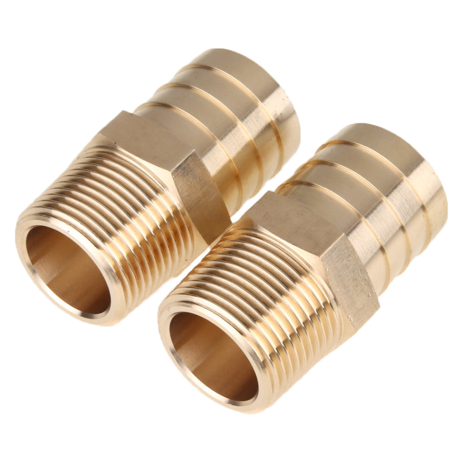 LTWFITTING Brass Barb Fitting Coupler/Connector 1-1/4-Inch Hose ID x 1-Inch Male NPT (Pack of 60)