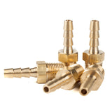 LTWFITTING Lead Free Brass Barbed Fitting Coupler/Connector 3/16 Inch Hose Barb x 1/8 Inch Male NPT Fuel Gas Water (Pack of 5)