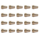 LTWFITTING Brass 3/8 Inch OD 45 Degree Flare Long Nut,Brass Flare Tube Fitting(Pack of 20)