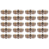 LTWFITTING Brass 3/8 Inch OD Flare Union,Brass Flare Tube Fitting(Pack of 25)