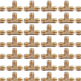 LTWFITTING Brass 5/8 Inch OD Flare Tee,Brass Flare Tube Fitting(Pack of 60)