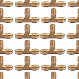 LTWFITTING Brass 1/4 Inch OD x 1/4 Inch OD x 1/8 Inch Male NPT Flare Male Branch Tee Tube Fitting(Pack of 300)