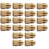 LTWFITTING Brass Flare 5/8 Inch OD x 1/2 Inch Female NPT Female Connector Tube Fitting(Pack of 20)