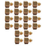 LTWFITTING Brass Flare 3/8 Inch OD x 3/4 Inch Female NPT Connector/Adapter Tube Fitting((Pack of 20)