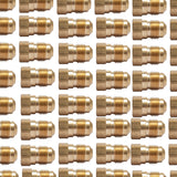 LTWFITTING Brass Flare 3/8 Inch OD x 1/4 Inch Female NPT Female Connector Tube Fitting(Pack of 30)