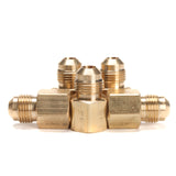 LTWFITTING Brass Flare 3/8 Inch OD x 3/8 Inch Female NPT Female Connector Tube Fitting(Pack of 5)