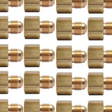 LTWFITTING Brass Fittings 45 Degree Flare 3/8 Inch OD x 1/2 Inch Female NPT Connector(Pack of 30)