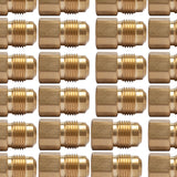 LTWFITTING Brass Fittings 45 Degree Flare 1/2 Inch OD x 1/4 Inch Female NPT Connector(Pack of 150)