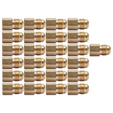 LTWFITTING Brass Flare 1/2 Inch OD x 3/8 Inch Female NPT Female Connector Tube Fitting(Pack of 25)